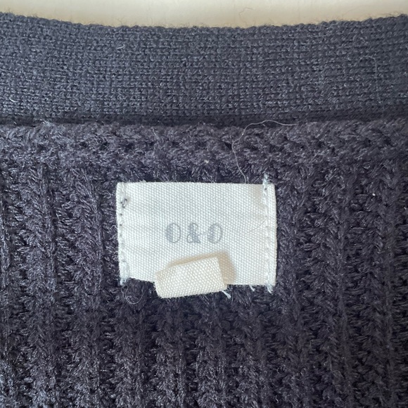 O & O Black Ruffle Sleeve Cardigan Size Medium - Picture 4 of 8